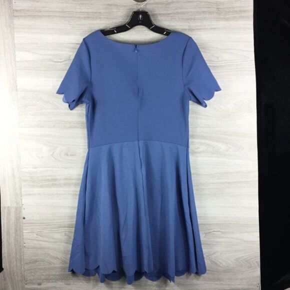 The Vanity Room Blue Flutter Sleeve A-Line Dress - Picture 2 of 6
